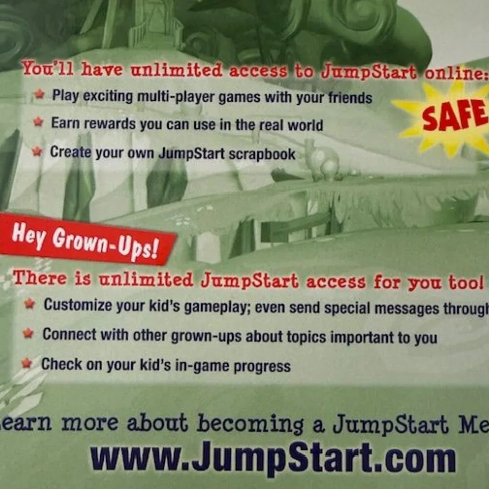 Jumpstart 3D Virtual World The Legend of Grizzly McGuffin PC CD-ROM Software
